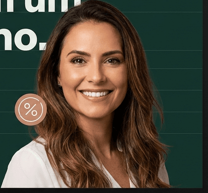 Pessoa sorrindo em destaque na Renda a Dois