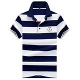 2020 NEW Polo shirt High quality brand striped Casual men polo shirt Summer cotton shirt polo male Branded clothing