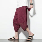 Autumn Harajuku Men Hip Hop Harem Pants Summer 2019 Trousers Mens Casual Pants Male Stripe Calf-length Pants Chinese Style 5XL